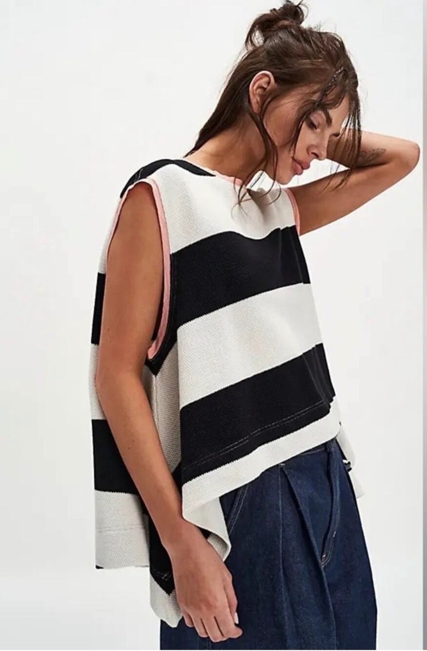 Free People Sleeveless Walcott Hi-lo Tunic, Size M, MSRP $98